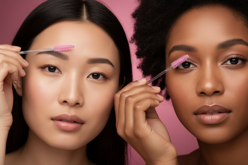 Deux femmes naturelles avec brossettes